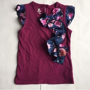 Koala Kids ruffle bow shirt, toddler girls 4T